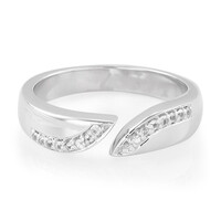 Anello in argento con Zaffiro Bianco