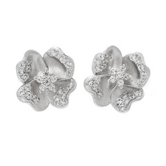 Orecchini in argento con Zircone (Dallas Prince Designs)