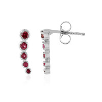 Orecchini in argento con Rubellite