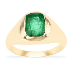 Anello in oro con Smeraldo Zambia AAA