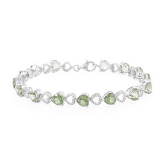 Bracciale in argento con Topazio Kiwi