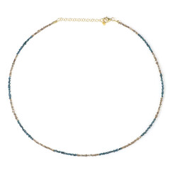 Collana in argento con Diamante Blu