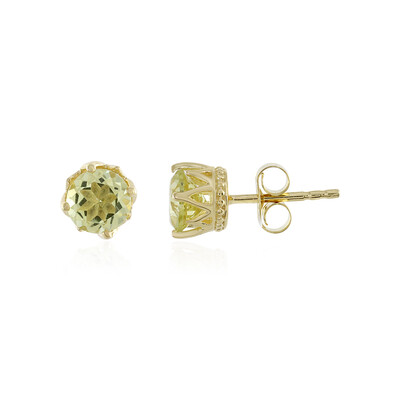 Orecchini in argento con Quarzo Ouro Verde