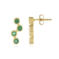Orecchini in argento con Smeraldo Russo