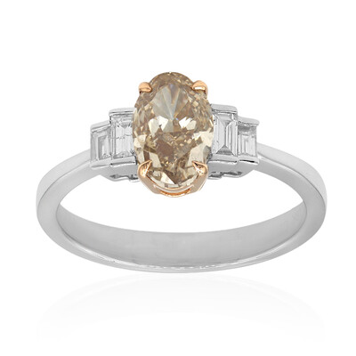 Anello in oro con Diamante Cioccolato SI2 (CIRARI)
