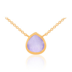 Collana in argento con Giada Lavanda