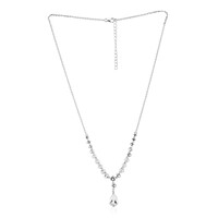 Collana in argento con Topazio Bianco