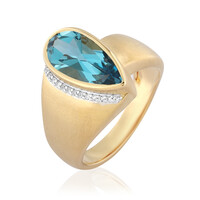 Anello in argento con Topazio Marambaia (de Melo)