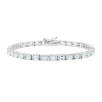 Bracciale in argento con Topazio Blu Cielo