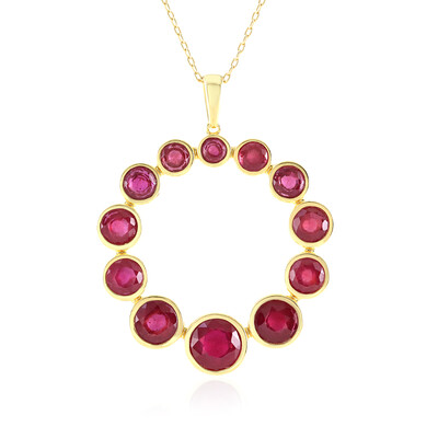 Collana in argento con Rubino del Madagascar