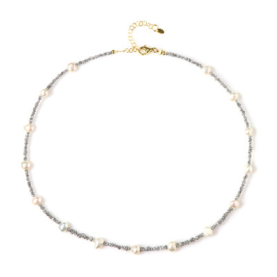 Collana in argento con Diamante Color Argento (Riya)