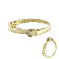 Anello in oro con Diamante Champagne I2 (de Melo)