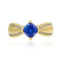 Anello in oro con Tanzanite AAA (de Melo)