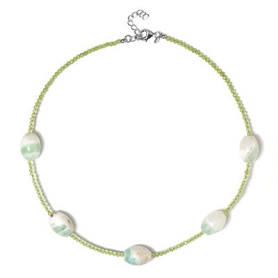 Collana in argento con Fluorite
