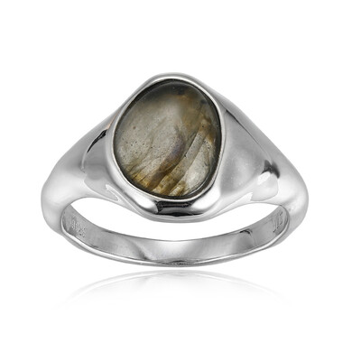 Anello in argento con Labradorite