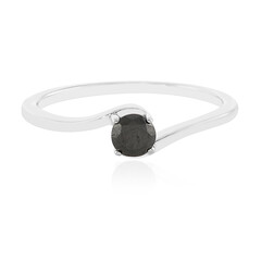 Anello in argento con Diamante Nero