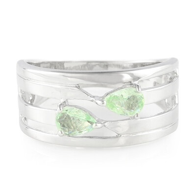 Anello da uomo in argento con Tormalina