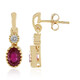 Orecchini in argento con Rubino Bemainty