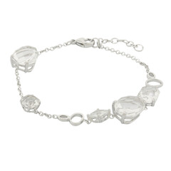 Bracciale in argento con Quarzo Bianco (TPC)
