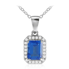 Collana in argento con Topazio Blu Indaco