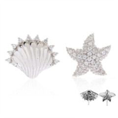 Orecchini in argento con Zircone (Dallas Prince Designs)