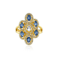 Anello in argento con Zaffiro Blu