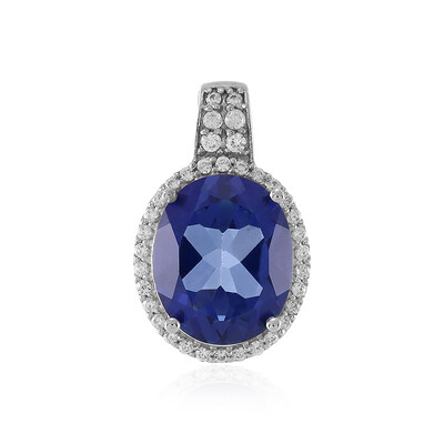 Ciondolo in argento con Topazio Blu Royal
