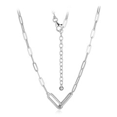 Collana in argento con Diamante I3 (H)