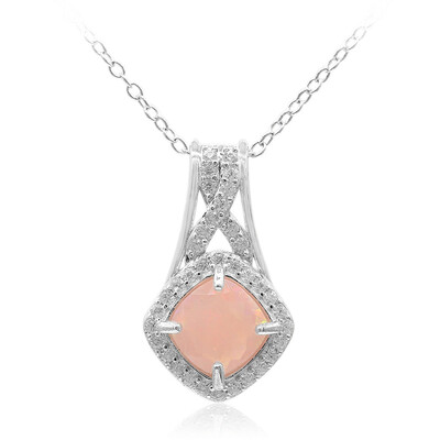 Collana in argento con Opale Rosa