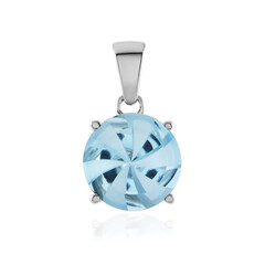 Ciondolo in argento con Topazio Blu Cielo