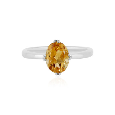 Anello in argento con Citrino