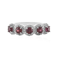 Anello in argento con Rodolite