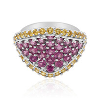 Anello in argento con Rodolite