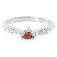 Anello in argento con Zaffiro Arancione