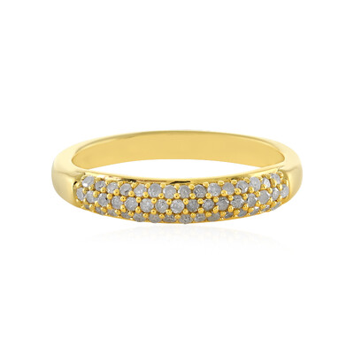 Anello in argento con Diamante I4 (J)