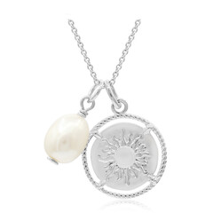 Collana in argento con Perla di Acqua Dolce