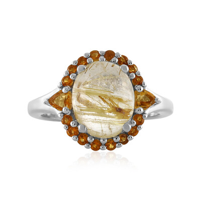 Anello in argento con Quarzo Rutilato