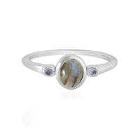 Anello in argento con Labradorite