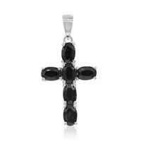 Ciondolo in argento con Zaffiro Nero