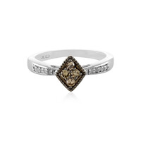 Anello in argento con Diamante Champagne I2