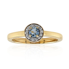 Anello in argento con Acquamarina Ofiki
