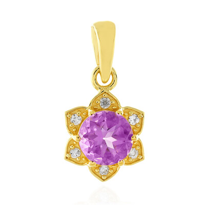 Ciondolo in argento con Ametista Rose de France