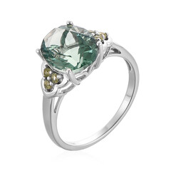 Anello in argento con Fluorite Verde