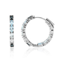 Orecchini in argento con Topazio Blu Londra