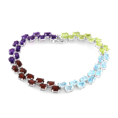 Bracciale in argento con Ametista Zambiana
