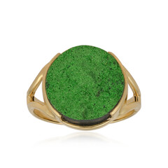Anello in argento con Uvarovite