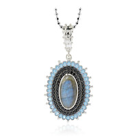 Collana in argento con Labradorite (Dallas Prince Designs)