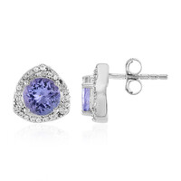 Orecchini in argento con Tanzanite (non riscaldata)
