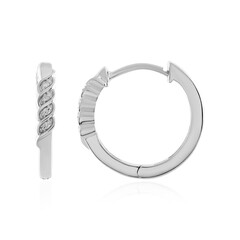 Orecchini in argento con Diamante I4 (J)