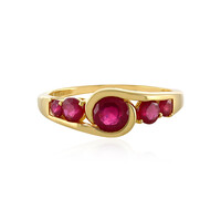 Anello in argento con Rubino del Madagascar